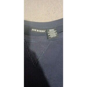 Joe Boxer Women’s Blank Navy Long Sleeve Crewneck  short Sweatshirt Size Medium